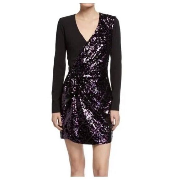Parker Black Size S Sequin Sleeveless Mesh Cocktail Prom Dress NWT - Picture 6 of 15